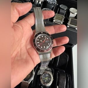 Timex M79 Automatic 40mm Stainless Steel Watch Rare